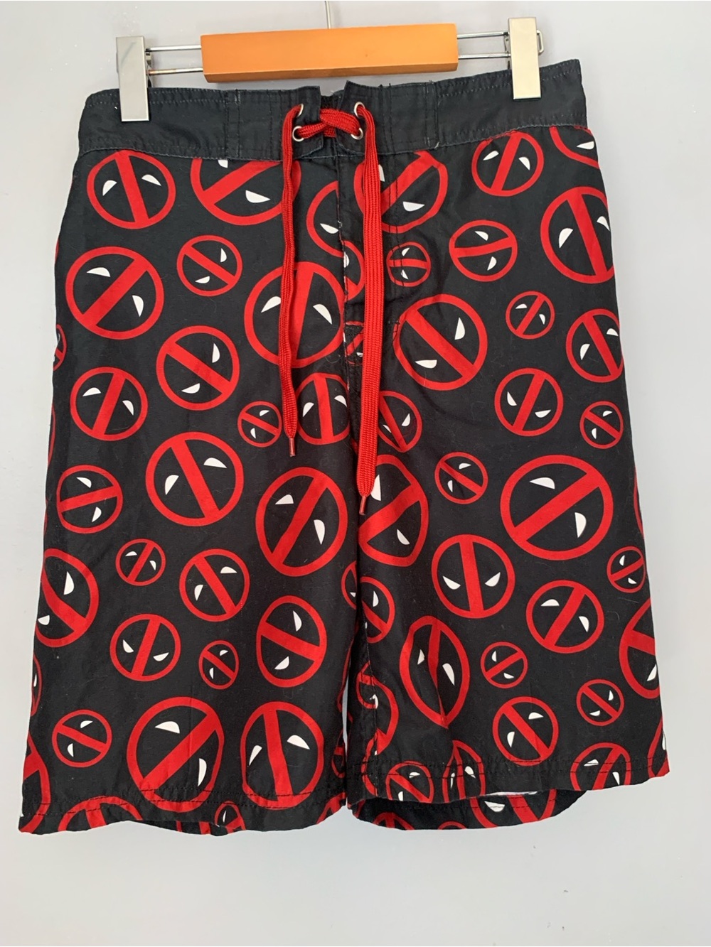 Deadpool Swim Shorts Size Small